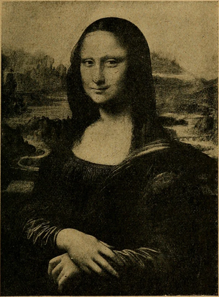 An illustration from Deux heures au Musee du Louvre (peinture) = Two hours at the Louvre (painting), 1912, leaf 43