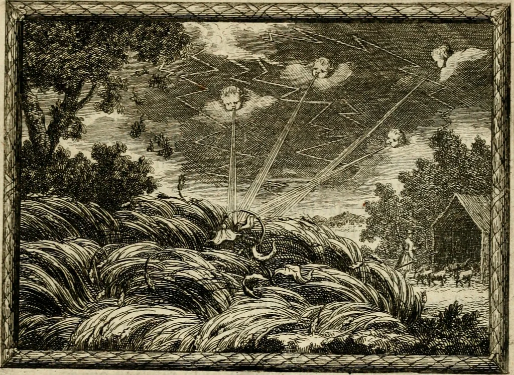 An illustration from De veldgezangen van Thyrsis : gesierd met toegepaste zinneminnebeelden, 1702, leaf 38