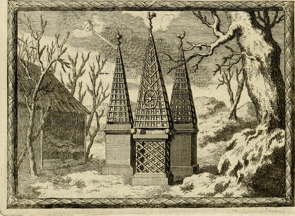 An illustration from De veldgezangen van Thyrsis : gesierd met toegepaste zinneminnebeelden, 1702, leaf 55