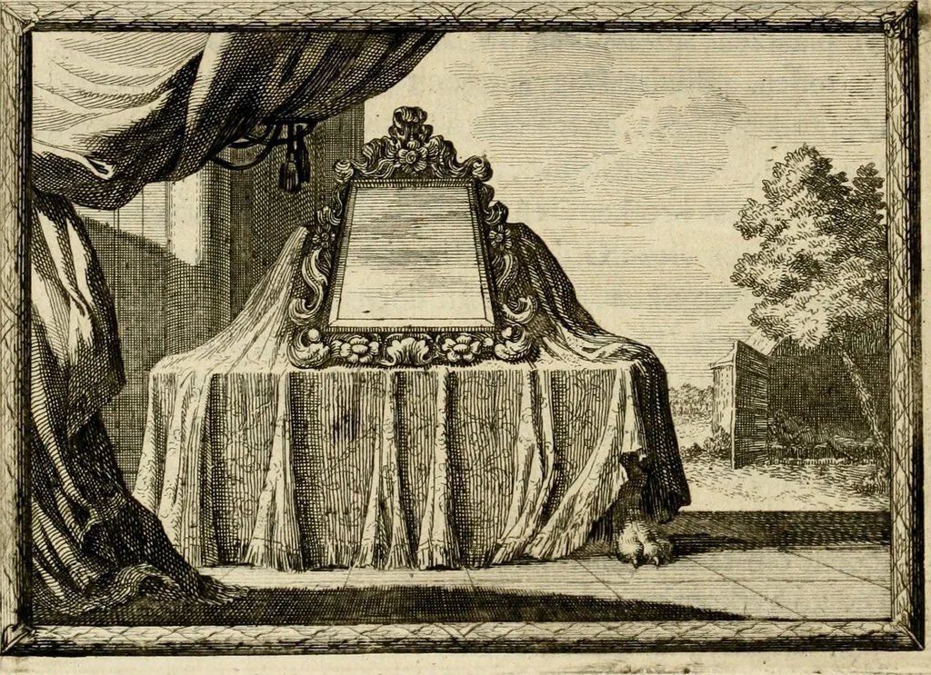 An illustration from De veldgezangen van Thyrsis : gesierd met toegepaste zinneminnebeelden, 1702, leaf 63