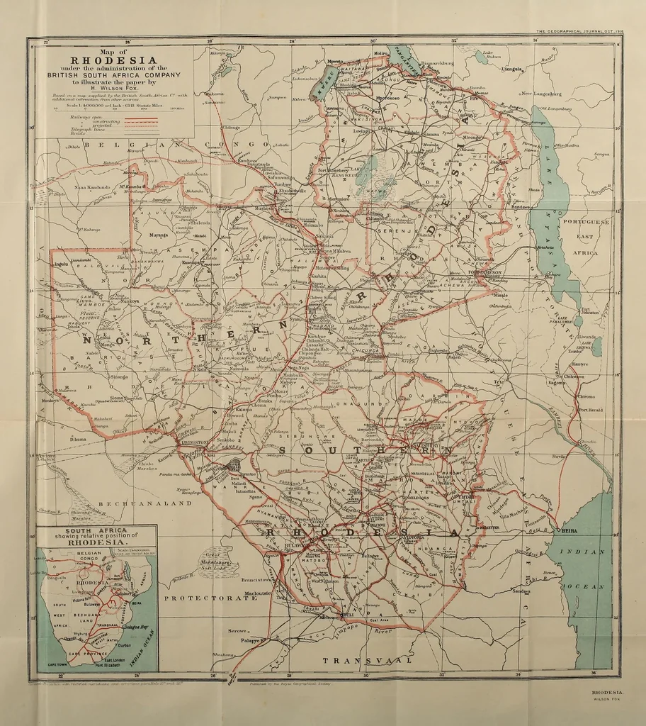 An illustration from The development of Rhodesia from a geographical standpoint, 1916, leaf 33