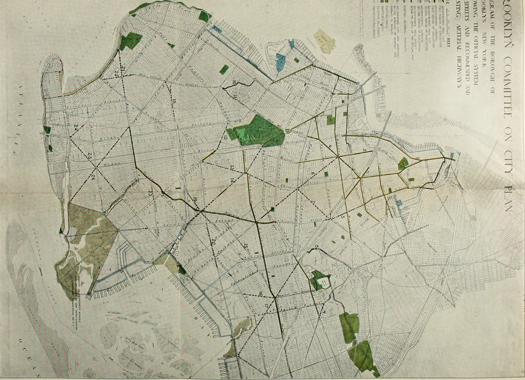 An illustration from Development and present status of city planning in New York City, 1914, leaf 45