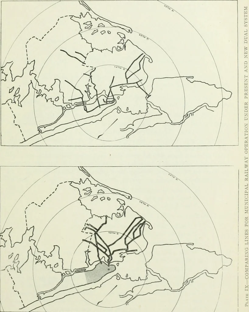 An illustration from Development and present status of city planning in New York City, 1914, leaf 66