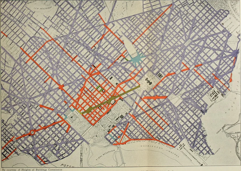 An illustration from Development and present status of city planning in New York City, 1914, leaf 95