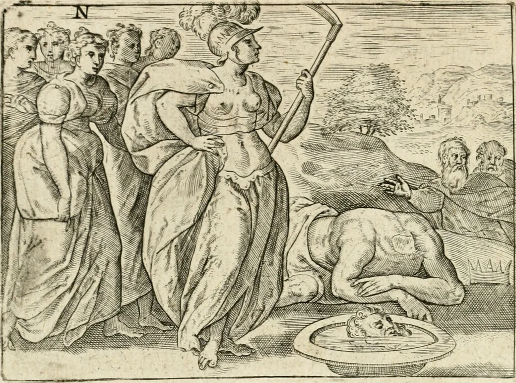 An illustration from De vernieuwde gulden winckel der kunstliebende Nederlanders : waer in den mensche door poëtische, historische en morale leeringen, vertoont wort, hoedanigh hy zijn leven, handel ende wandel, zedighlijck, eerbaerlijck en vermakelijck sal overbrengen : hier is by ghevoeght het tweede deel, waer in 't vvelvaren der vereenighde Nederlanden, en de droeve vvtvaert van Henricus de Grote, coningh van Vranckrijck en Navarre, &c. : nessens andere stichtelijcke dinghen, den konst-beminders worden voor oogen ghestelt, 1622, leaf 111