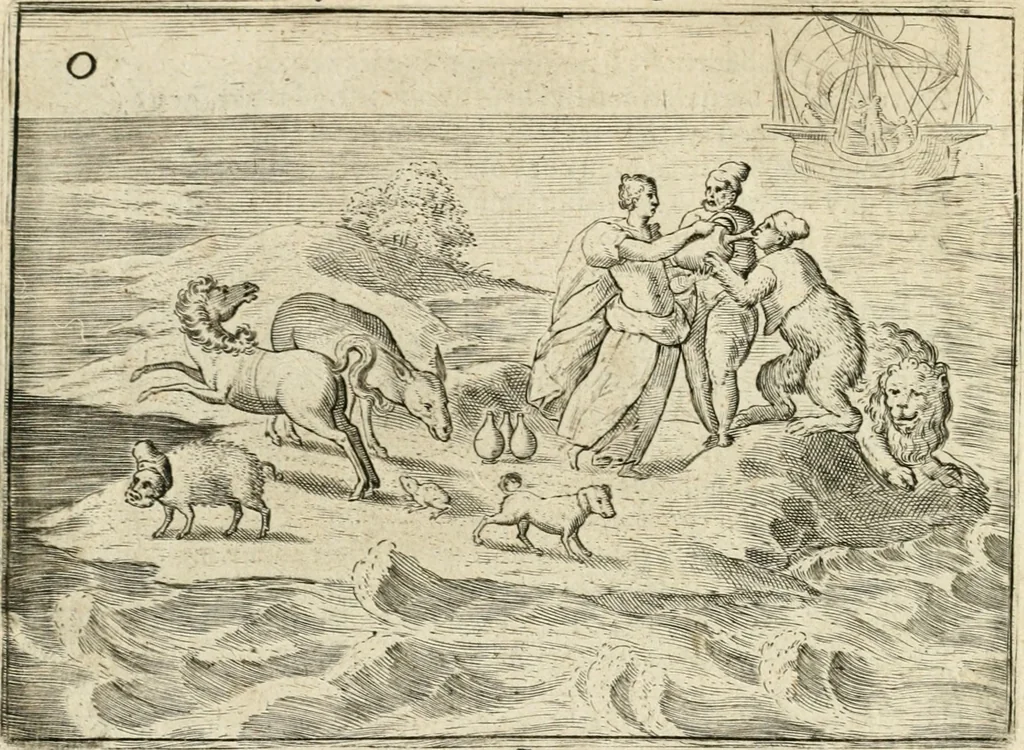 An illustration from De vernieuwde gulden winckel der kunstliebende Nederlanders : waer in den mensche door poëtische, historische en morale leeringen, vertoont wort, hoedanigh hy zijn leven, handel ende wandel, zedighlijck, eerbaerlijck en vermakelijck sal overbrengen : hier is by ghevoeght het tweede deel, waer in 't vvelvaren der vereenighde Nederlanden, en de droeve vvtvaert van Henricus de Grote, coningh van Vranckrijck en Navarre, &c. : nessens andere stichtelijcke dinghen, den konst-beminders worden voor oogen ghestelt, 1622, leaf 113