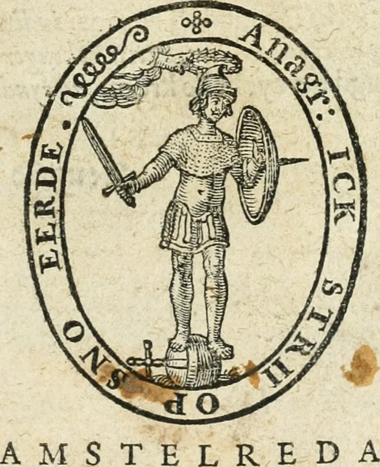 An illustration from De vernieuwde gulden winckel der kunstliebende Nederlanders : waer in den mensche door poëtische, historische en morale leeringen, vertoont wort, hoedanigh hy zijn leven, handel ende wandel, zedighlijck, eerbaerlijck en vermakelijck sal overbrengen : hier is by ghevoeght het tweede deel, waer in 't vvelvaren der vereenighde Nederlanden, en de droeve vvtvaert van Henricus de Grote, coningh van Vranckrijck en Navarre, &c. : nessens andere stichtelijcke dinghen, den konst-beminders worden voor oogen ghestelt, 1622, leaf 4