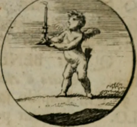 An illustration from Devises et emblemes anciennes & modernes, tirées des plus celebres auteurs, oder, Emblematische Gemüths-Vergnügung : bey Betrachtung siben hundert und funffzehen der curieusesten und ergötzlichen Sinn-Bildern, mit ihren zuständigen teutsch-lateinisch-französisch- und italianischen Beyschrifften, 1695, leaf 102