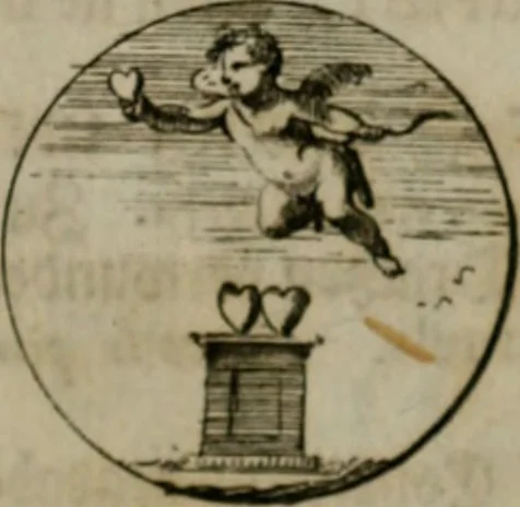 An illustration from Devises et emblemes anciennes & modernes, tirées des plus celebres auteurs, oder, Emblematische Gemüths-Vergnügung : bey Betrachtung siben hundert und funffzehen der curieusesten und ergötzlichen Sinn-Bildern, mit ihren zuständigen teutsch-lateinisch-französisch- und italianischen Beyschrifften, 1695, leaf 108