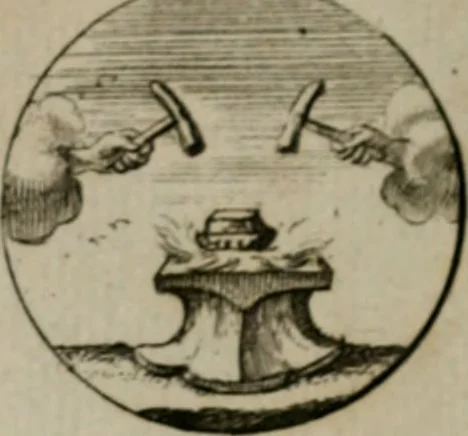 An illustration from Devises et emblemes anciennes & modernes, tirées des plus celebres auteurs, oder, Emblematische Gemüths-Vergnügung : bey Betrachtung siben hundert und funffzehen der curieusesten und ergötzlichen Sinn-Bildern, mit ihren zuständigen teutsch-lateinisch-französisch- und italianischen Beyschrifften, 1695, leaf 110