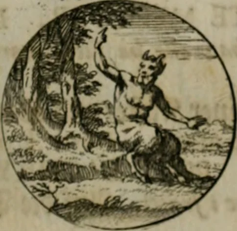An illustration from Devises et emblemes anciennes & modernes, tirées des plus celebres auteurs, oder, Emblematische Gemüths-Vergnügung : bey Betrachtung siben hundert und funffzehen der curieusesten und ergötzlichen Sinn-Bildern, mit ihren zuständigen teutsch-lateinisch-französisch- und italianischen Beyschrifften, 1695, leaf 14
