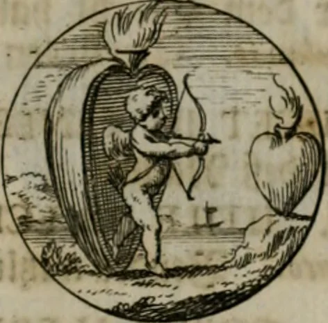 An illustration from Devises et emblemes anciennes & modernes, tirées des plus celebres auteurs, oder, Emblematische Gemüths-Vergnügung : bey Betrachtung siben hundert und funffzehen der curieusesten und ergötzlichen Sinn-Bildern, mit ihren zuständigen teutsch-lateinisch-französisch- und italianischen Beyschrifften, 1695, leaf 16