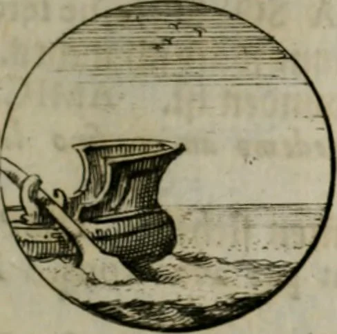 An illustration from Devises et emblemes anciennes & modernes, tirées des plus celebres auteurs, oder, Emblematische Gemüths-Vergnügung : bey Betrachtung siben hundert und funffzehen der curieusesten und ergötzlichen Sinn-Bildern, mit ihren zuständigen teutsch-lateinisch-französisch- und italianischen Beyschrifften, 1695, leaf 20