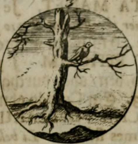 An illustration from Devises et emblemes anciennes & modernes, tirées des plus celebres auteurs, oder, Emblematische Gemüths-Vergnügung : bey Betrachtung siben hundert und funffzehen der curieusesten und ergötzlichen Sinn-Bildern, mit ihren zuständigen teutsch-lateinisch-französisch- und italianischen Beyschrifften, 1695, leaf 22