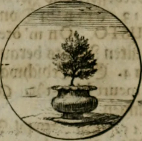An illustration from Devises et emblemes anciennes & modernes, tirées des plus celebres auteurs, oder, Emblematische Gemüths-Vergnügung : bey Betrachtung siben hundert und funffzehen der curieusesten und ergötzlichen Sinn-Bildern, mit ihren zuständigen teutsch-lateinisch-französisch- und italianischen Beyschrifften, 1695, leaf 22
