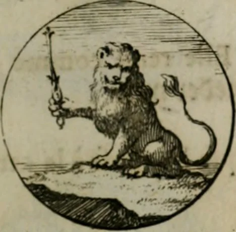 An illustration from Devises et emblemes anciennes & modernes, tirées des plus celebres auteurs, oder, Emblematische Gemüths-Vergnügung : bey Betrachtung siben hundert und funffzehen der curieusesten und ergötzlichen Sinn-Bildern, mit ihren zuständigen teutsch-lateinisch-französisch- und italianischen Beyschrifften, 1695, leaf 26