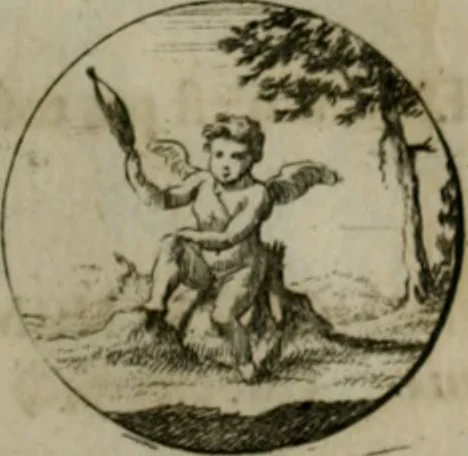 An illustration from Devises et emblemes anciennes & modernes, tirées des plus celebres auteurs, oder, Emblematische Gemüths-Vergnügung : bey Betrachtung siben hundert und funffzehen der curieusesten und ergötzlichen Sinn-Bildern, mit ihren zuständigen teutsch-lateinisch-französisch- und italianischen Beyschrifften, 1695, leaf 26