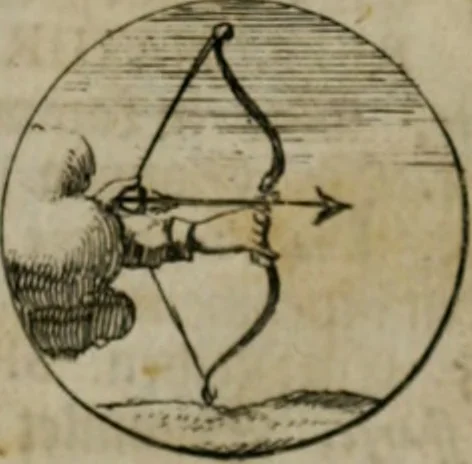 An illustration from Devises et emblemes anciennes & modernes, tirées des plus celebres auteurs, oder, Emblematische Gemüths-Vergnügung : bey Betrachtung siben hundert und funffzehen der curieusesten und ergötzlichen Sinn-Bildern, mit ihren zuständigen teutsch-lateinisch-französisch- und italianischen Beyschrifften, 1695, leaf 30