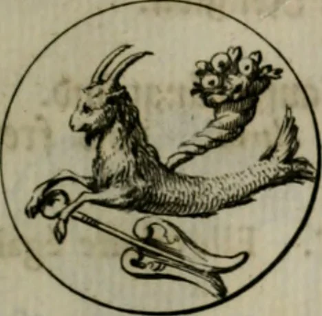 An illustration from Devises et emblemes anciennes & modernes, tirées des plus celebres auteurs, oder, Emblematische Gemüths-Vergnügung : bey Betrachtung siben hundert und funffzehen der curieusesten und ergötzlichen Sinn-Bildern, mit ihren zuständigen teutsch-lateinisch-französisch- und italianischen Beyschrifften, 1695, leaf 34