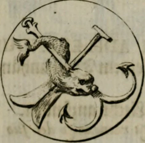 An illustration from Devises et emblemes anciennes & modernes, tirées des plus celebres auteurs, oder, Emblematische Gemüths-Vergnügung : bey Betrachtung siben hundert und funffzehen der curieusesten und ergötzlichen Sinn-Bildern, mit ihren zuständigen teutsch-lateinisch-französisch- und italianischen Beyschrifften, 1695, leaf 34
