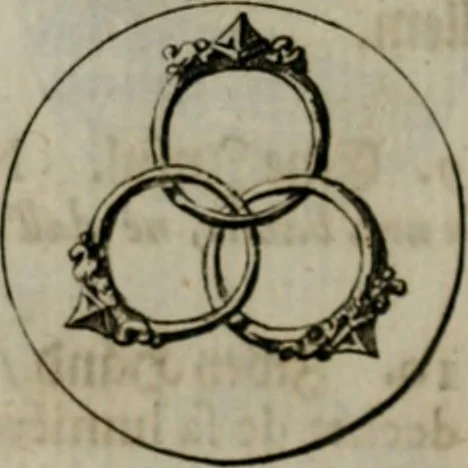 An illustration from Devises et emblemes anciennes & modernes, tirées des plus celebres auteurs, oder, Emblematische Gemüths-Vergnügung : bey Betrachtung siben hundert und funffzehen der curieusesten und ergötzlichen Sinn-Bildern, mit ihren zuständigen teutsch-lateinisch-französisch- und italianischen Beyschrifften, 1695, leaf 34