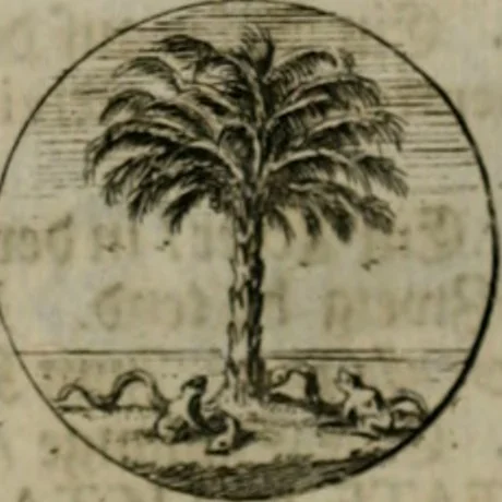 An illustration from Devises et emblemes anciennes & modernes, tirées des plus celebres auteurs, oder, Emblematische Gemüths-Vergnügung : bey Betrachtung siben hundert und funffzehen der curieusesten und ergötzlichen Sinn-Bildern, mit ihren zuständigen teutsch-lateinisch-französisch- und italianischen Beyschrifften, 1695, leaf 38