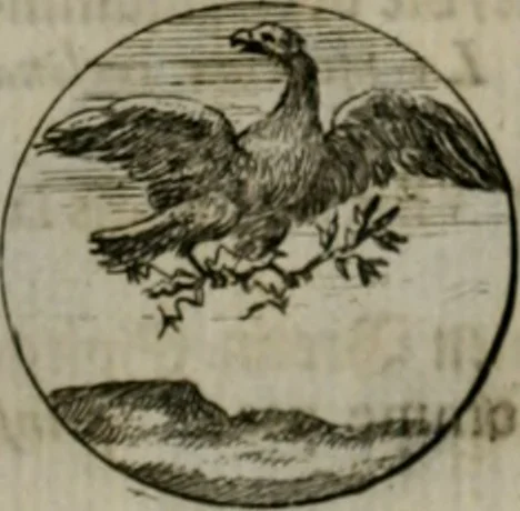 An illustration from Devises et emblemes anciennes & modernes, tirées des plus celebres auteurs, oder, Emblematische Gemüths-Vergnügung : bey Betrachtung siben hundert und funffzehen der curieusesten und ergötzlichen Sinn-Bildern, mit ihren zuständigen teutsch-lateinisch-französisch- und italianischen Beyschrifften, 1695, leaf 40