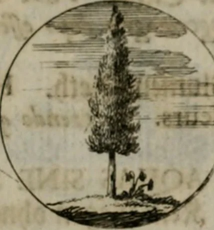 An illustration from Devises et emblemes anciennes & modernes, tirées des plus celebres auteurs, oder, Emblematische Gemüths-Vergnügung : bey Betrachtung siben hundert und funffzehen der curieusesten und ergötzlichen Sinn-Bildern, mit ihren zuständigen teutsch-lateinisch-französisch- und italianischen Beyschrifften, 1695, leaf 46