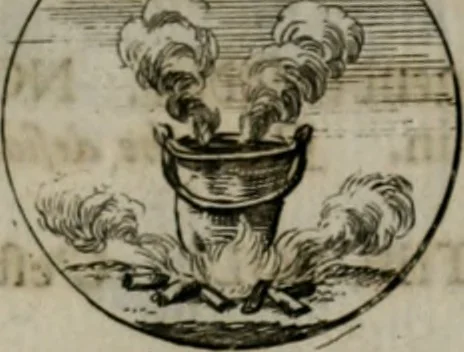 An illustration from Devises et emblemes anciennes & modernes, tirées des plus celebres auteurs, oder, Emblematische Gemüths-Vergnügung : bey Betrachtung siben hundert und funffzehen der curieusesten und ergötzlichen Sinn-Bildern, mit ihren zuständigen teutsch-lateinisch-französisch- und italianischen Beyschrifften, 1695, leaf 46
