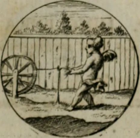 An illustration from Devises et emblemes anciennes & modernes, tirées des plus celebres auteurs, oder, Emblematische Gemüths-Vergnügung : bey Betrachtung siben hundert und funffzehen der curieusesten und ergötzlichen Sinn-Bildern, mit ihren zuständigen teutsch-lateinisch-französisch- und italianischen Beyschrifften, 1695, leaf 46