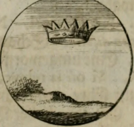 An illustration from Devises et emblemes anciennes & modernes, tirées des plus celebres auteurs, oder, Emblematische Gemüths-Vergnügung : bey Betrachtung siben hundert und funffzehen der curieusesten und ergötzlichen Sinn-Bildern, mit ihren zuständigen teutsch-lateinisch-französisch- und italianischen Beyschrifften, 1695, leaf 46