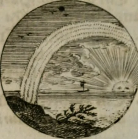 An illustration from Devises et emblemes anciennes & modernes, tirées des plus celebres auteurs, oder, Emblematische Gemüths-Vergnügung : bey Betrachtung siben hundert und funffzehen der curieusesten und ergötzlichen Sinn-Bildern, mit ihren zuständigen teutsch-lateinisch-französisch- und italianischen Beyschrifften, 1695, leaf 48