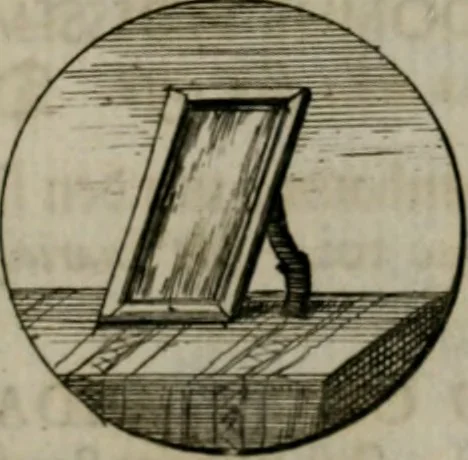 An illustration from Devises et emblemes anciennes & modernes, tirées des plus celebres auteurs, oder, Emblematische Gemüths-Vergnügung : bey Betrachtung siben hundert und funffzehen der curieusesten und ergötzlichen Sinn-Bildern, mit ihren zuständigen teutsch-lateinisch-französisch- und italianischen Beyschrifften, 1695, leaf 48