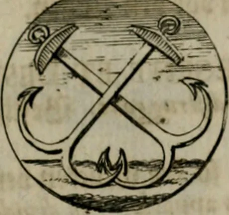 An illustration from Devises et emblemes anciennes & modernes, tirées des plus celebres auteurs, oder, Emblematische Gemüths-Vergnügung : bey Betrachtung siben hundert und funffzehen der curieusesten und ergötzlichen Sinn-Bildern, mit ihren zuständigen teutsch-lateinisch-französisch- und italianischen Beyschrifften, 1695, leaf 50