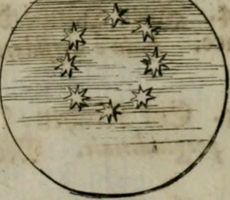 An illustration from Devises et emblemes anciennes & modernes, tirées des plus celebres auteurs, oder, Emblematische Gemüths-Vergnügung : bey Betrachtung siben hundert und funffzehen der curieusesten und ergötzlichen Sinn-Bildern, mit ihren zuständigen teutsch-lateinisch-französisch- und italianischen Beyschrifften, 1695, leaf 50