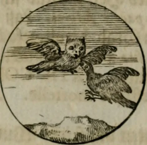 An illustration from Devises et emblemes anciennes & modernes, tirées des plus celebres auteurs, oder, Emblematische Gemüths-Vergnügung : bey Betrachtung siben hundert und funffzehen der curieusesten und ergötzlichen Sinn-Bildern, mit ihren zuständigen teutsch-lateinisch-französisch- und italianischen Beyschrifften, 1695, leaf 54