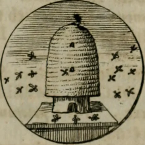 An illustration from Devises et emblemes anciennes & modernes, tirées des plus celebres auteurs, oder, Emblematische Gemüths-Vergnügung : bey Betrachtung siben hundert und funffzehen der curieusesten und ergötzlichen Sinn-Bildern, mit ihren zuständigen teutsch-lateinisch-französisch- und italianischen Beyschrifften, 1695, leaf 54