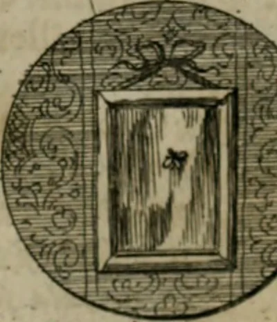 An illustration from Devises et emblemes anciennes & modernes, tirées des plus celebres auteurs, oder, Emblematische Gemüths-Vergnügung : bey Betrachtung siben hundert und funffzehen der curieusesten und ergötzlichen Sinn-Bildern, mit ihren zuständigen teutsch-lateinisch-französisch- und italianischen Beyschrifften, 1695, leaf 54