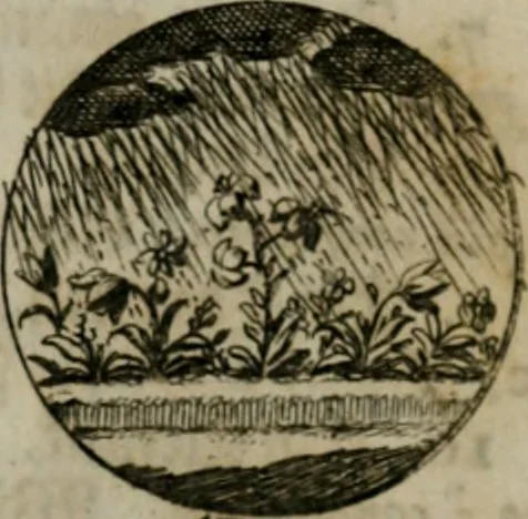 An illustration from Devises et emblemes anciennes & modernes, tirées des plus celebres auteurs, oder, Emblematische Gemüths-Vergnügung : bey Betrachtung siben hundert und funffzehen der curieusesten und ergötzlichen Sinn-Bildern, mit ihren zuständigen teutsch-lateinisch-französisch- und italianischen Beyschrifften, 1695, leaf 62