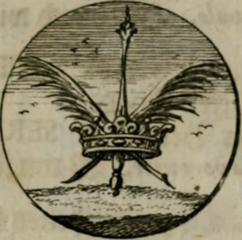 An illustration from Devises et emblemes anciennes & modernes, tirées des plus celebres auteurs, oder, Emblematische Gemüths-Vergnügung : bey Betrachtung siben hundert und funffzehen der curieusesten und ergötzlichen Sinn-Bildern, mit ihren zuständigen teutsch-lateinisch-französisch- und italianischen Beyschrifften, 1695, leaf 64