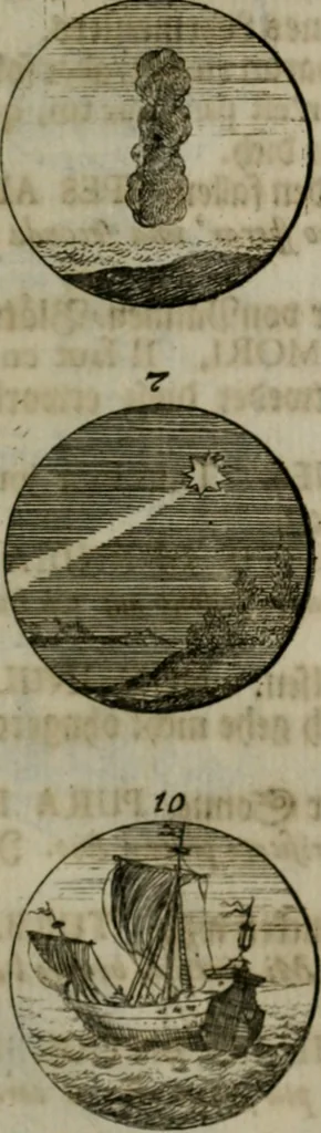 An illustration from Devises et emblemes anciennes & modernes, tirées des plus celebres auteurs, oder, Emblematische Gemüths-Vergnügung : bey Betrachtung siben hundert und funffzehen der curieusesten und ergötzlichen Sinn-Bildern, mit ihren zuständigen teutsch-lateinisch-französisch- und italianischen Beyschrifften, 1695, leaf 68