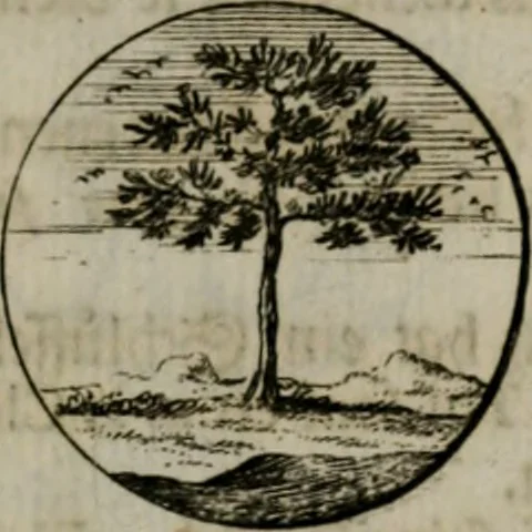 An illustration from Devises et emblemes anciennes & modernes, tirées des plus celebres auteurs, oder, Emblematische Gemüths-Vergnügung : bey Betrachtung siben hundert und funffzehen der curieusesten und ergötzlichen Sinn-Bildern, mit ihren zuständigen teutsch-lateinisch-französisch- und italianischen Beyschrifften, 1695, leaf 76