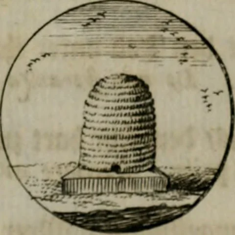 An illustration from Devises et emblemes anciennes & modernes, tirées des plus celebres auteurs, oder, Emblematische Gemüths-Vergnügung : bey Betrachtung siben hundert und funffzehen der curieusesten und ergötzlichen Sinn-Bildern, mit ihren zuständigen teutsch-lateinisch-französisch- und italianischen Beyschrifften, 1695, leaf 76