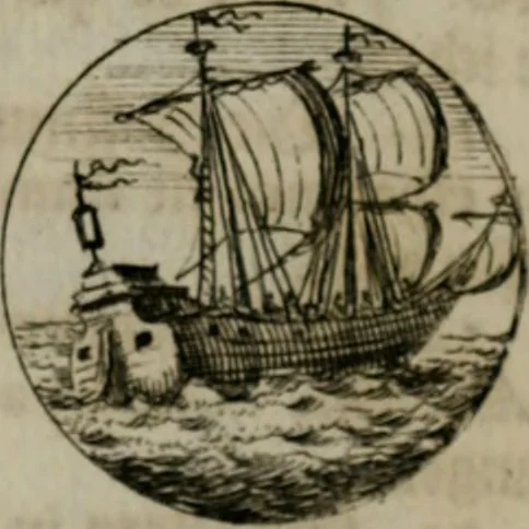 An illustration from Devises et emblemes anciennes & modernes, tirées des plus celebres auteurs, oder, Emblematische Gemüths-Vergnügung : bey Betrachtung siben hundert und funffzehen der curieusesten und ergötzlichen Sinn-Bildern, mit ihren zuständigen teutsch-lateinisch-französisch- und italianischen Beyschrifften, 1695, leaf 76