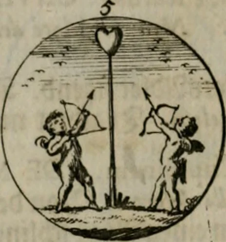 An illustration from Devises et emblemes anciennes & modernes, tirées des plus celebres auteurs, oder, Emblematische Gemüths-Vergnügung : bey Betrachtung siben hundert und funffzehen der curieusesten und ergötzlichen Sinn-Bildern, mit ihren zuständigen teutsch-lateinisch-französisch- und italianischen Beyschrifften, 1695, leaf 78