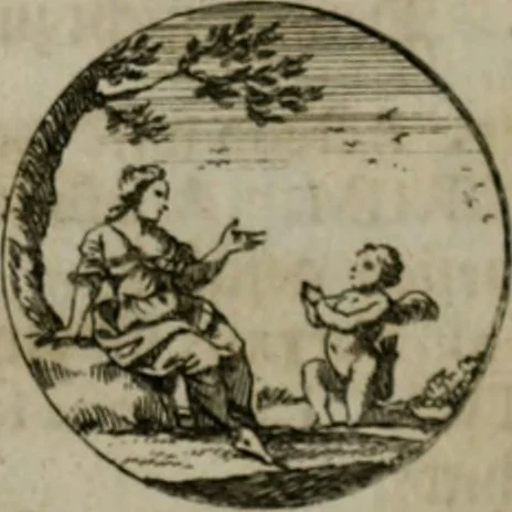 An illustration from Devises et emblemes anciennes & modernes, tirées des plus celebres auteurs, oder, Emblematische Gemüths-Vergnügung : bey Betrachtung siben hundert und funffzehen der curieusesten und ergötzlichen Sinn-Bildern, mit ihren zuständigen teutsch-lateinisch-französisch- und italianischen Beyschrifften, 1695, leaf 78