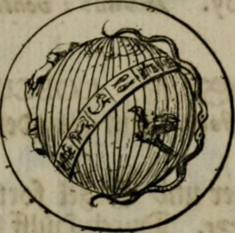 An illustration from Devises et emblemes anciennes & modernes, tirées des plus celebres auteurs, oder, Emblematische Gemüths-Vergnügung : bey Betrachtung siben hundert und funffzehen der curieusesten und ergötzlichen Sinn-Bildern, mit ihren zuständigen teutsch-lateinisch-französisch- und italianischen Beyschrifften, 1695, leaf 82