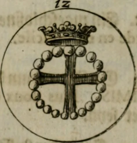 An illustration from Devises et emblemes anciennes & modernes, tirées des plus celebres auteurs, oder, Emblematische Gemüths-Vergnügung : bey Betrachtung siben hundert und funffzehen der curieusesten und ergötzlichen Sinn-Bildern, mit ihren zuständigen teutsch-lateinisch-französisch- und italianischen Beyschrifften, 1695, leaf 82