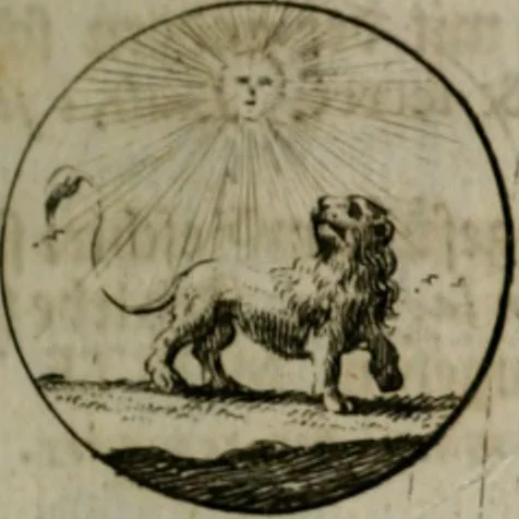 An illustration from Devises et emblemes anciennes & modernes, tirées des plus celebres auteurs, oder, Emblematische Gemüths-Vergnügung : bey Betrachtung siben hundert und funffzehen der curieusesten und ergötzlichen Sinn-Bildern, mit ihren zuständigen teutsch-lateinisch-französisch- und italianischen Beyschrifften, 1695, leaf 84