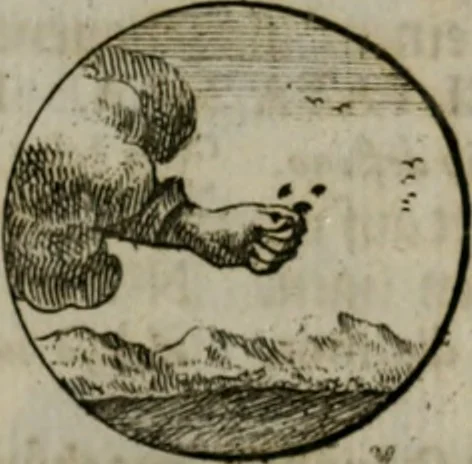 An illustration from Devises et emblemes anciennes & modernes, tirées des plus celebres auteurs, oder, Emblematische Gemüths-Vergnügung : bey Betrachtung siben hundert und funffzehen der curieusesten und ergötzlichen Sinn-Bildern, mit ihren zuständigen teutsch-lateinisch-französisch- und italianischen Beyschrifften, 1695, leaf 84